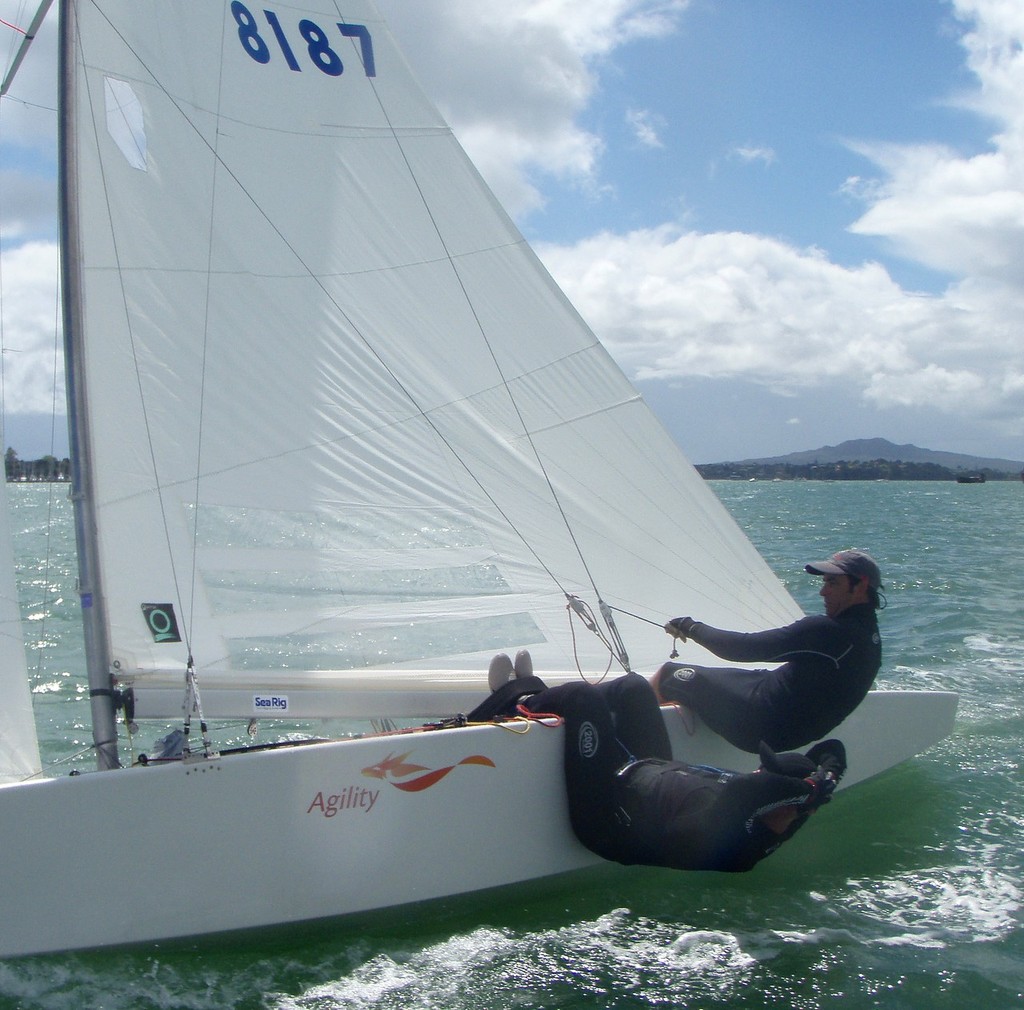 Hamish Pepper (helm) and Craig Monk (NZL - Star Class) © SW